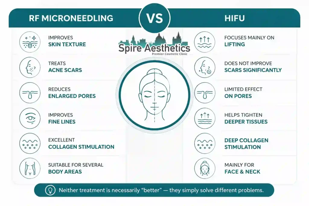 RF Microneedling vs HIFU: Which Treatment Gives Better Results Malvern Link?